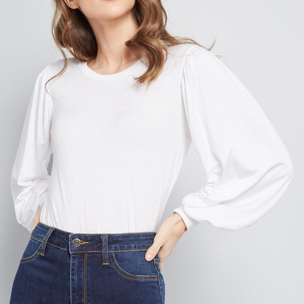 ModCloth Beyond Basic Long Sleeve Top/ Size small